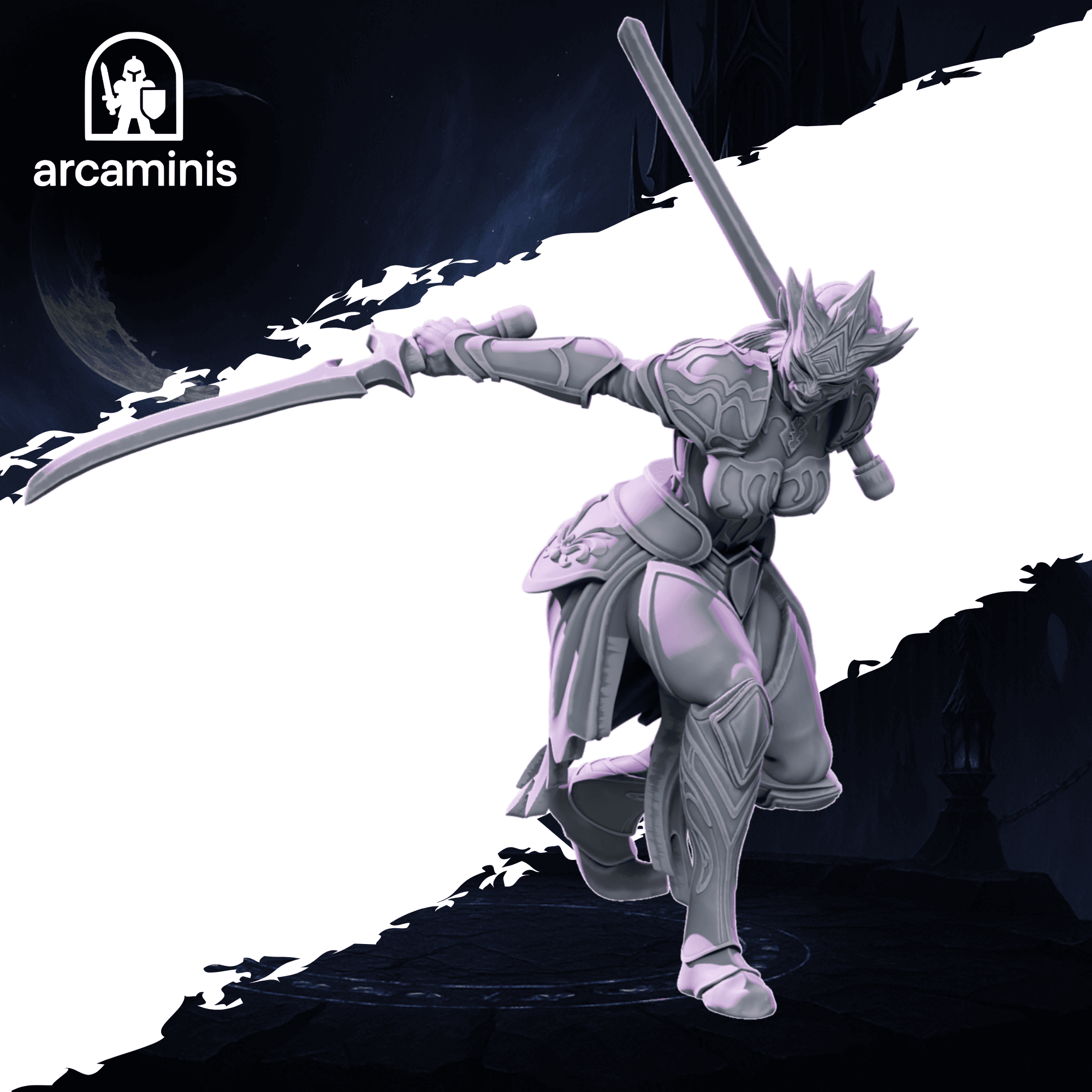 Female Dark Elf Swordsmen Unit  #9