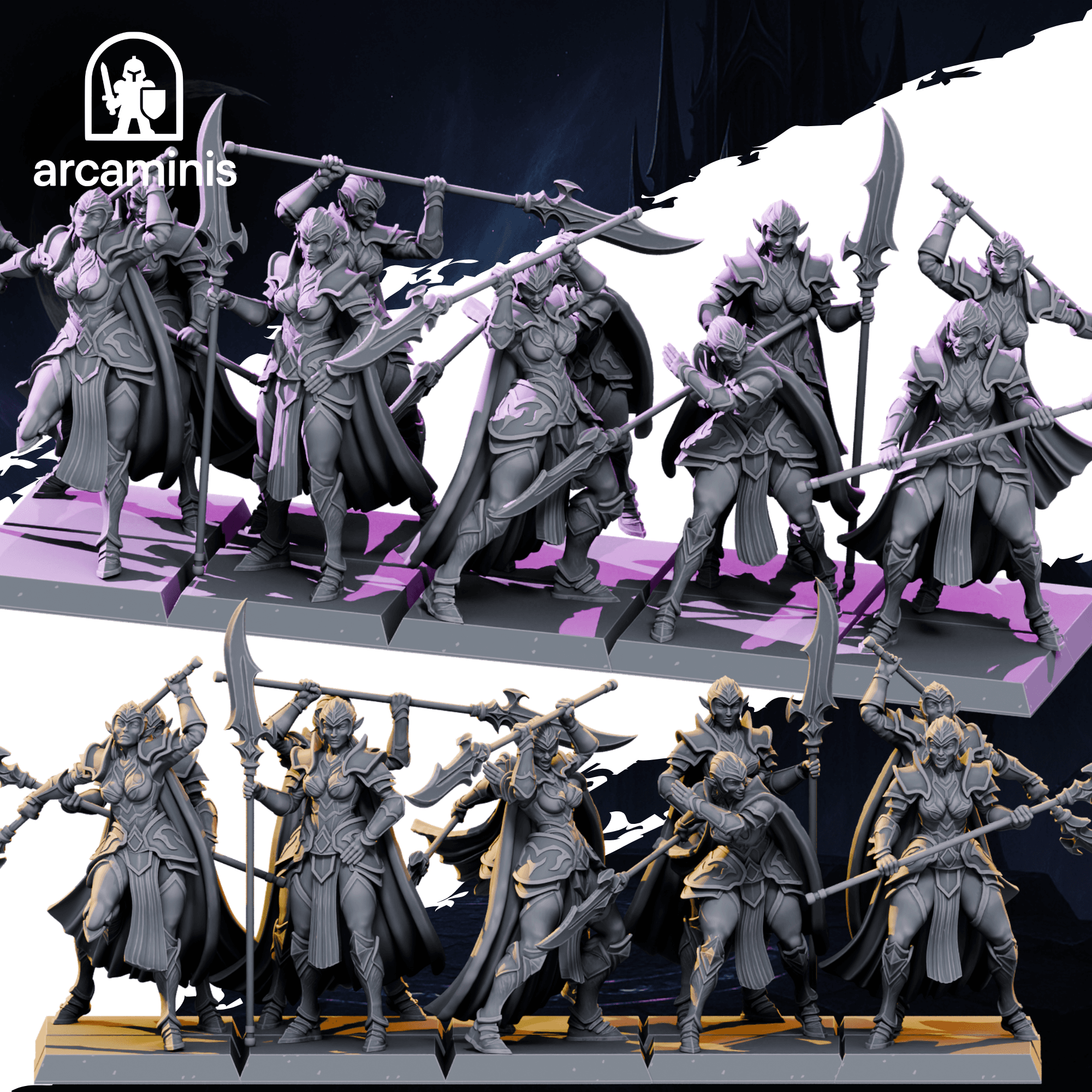 Female Dark Elf Glaive Unit  #2