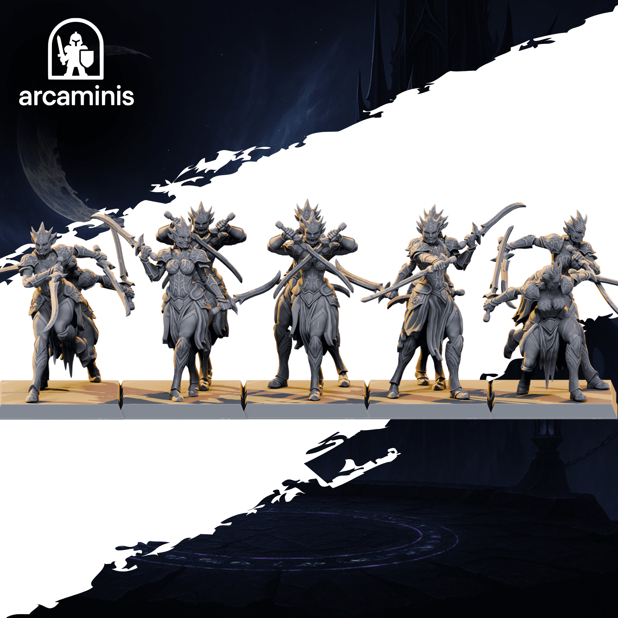 Female Dark Elf Swordsmen Unit  #5